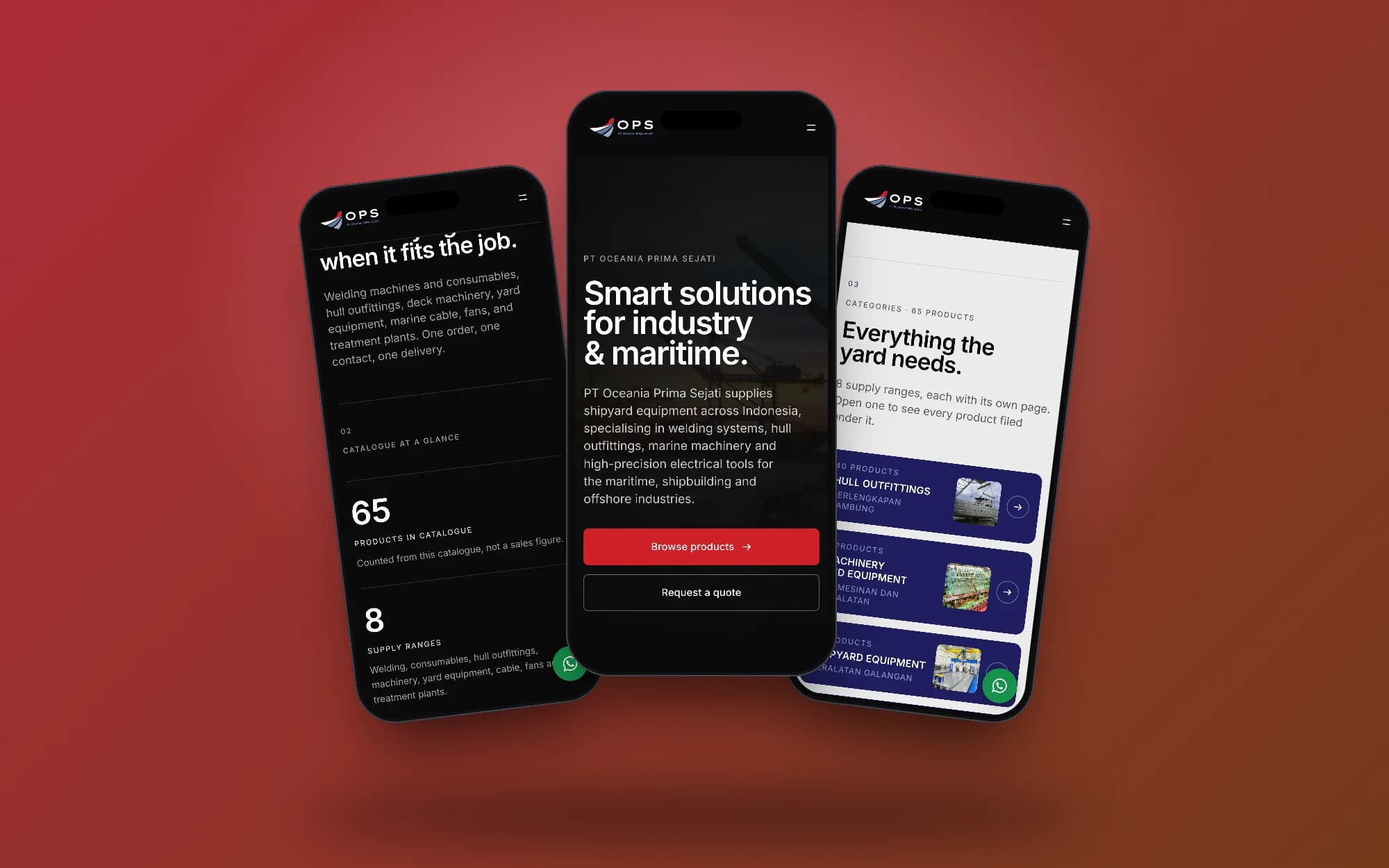 Oceania Prima Sejati, mobile screens