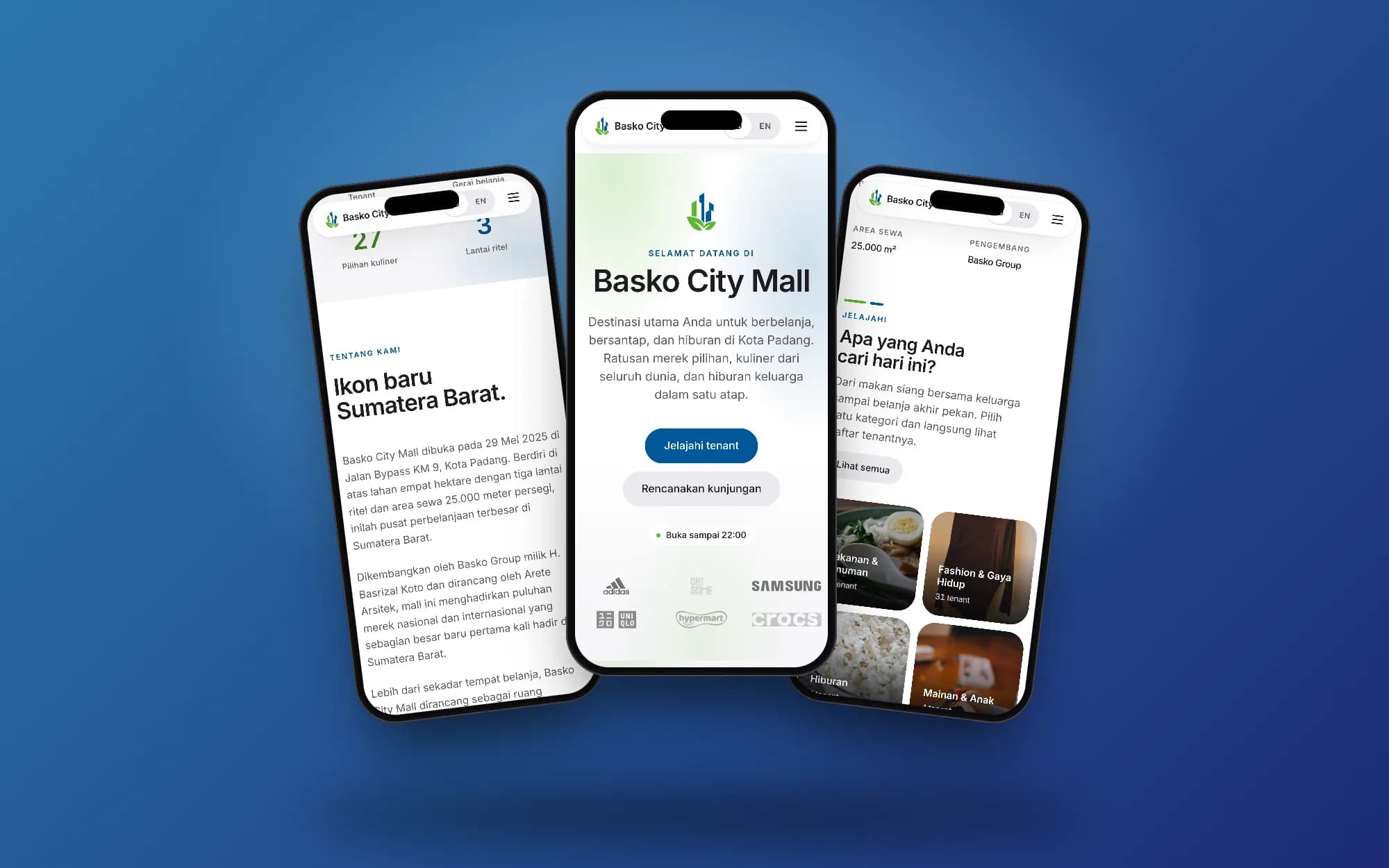 Basko City Mall, mobile screens