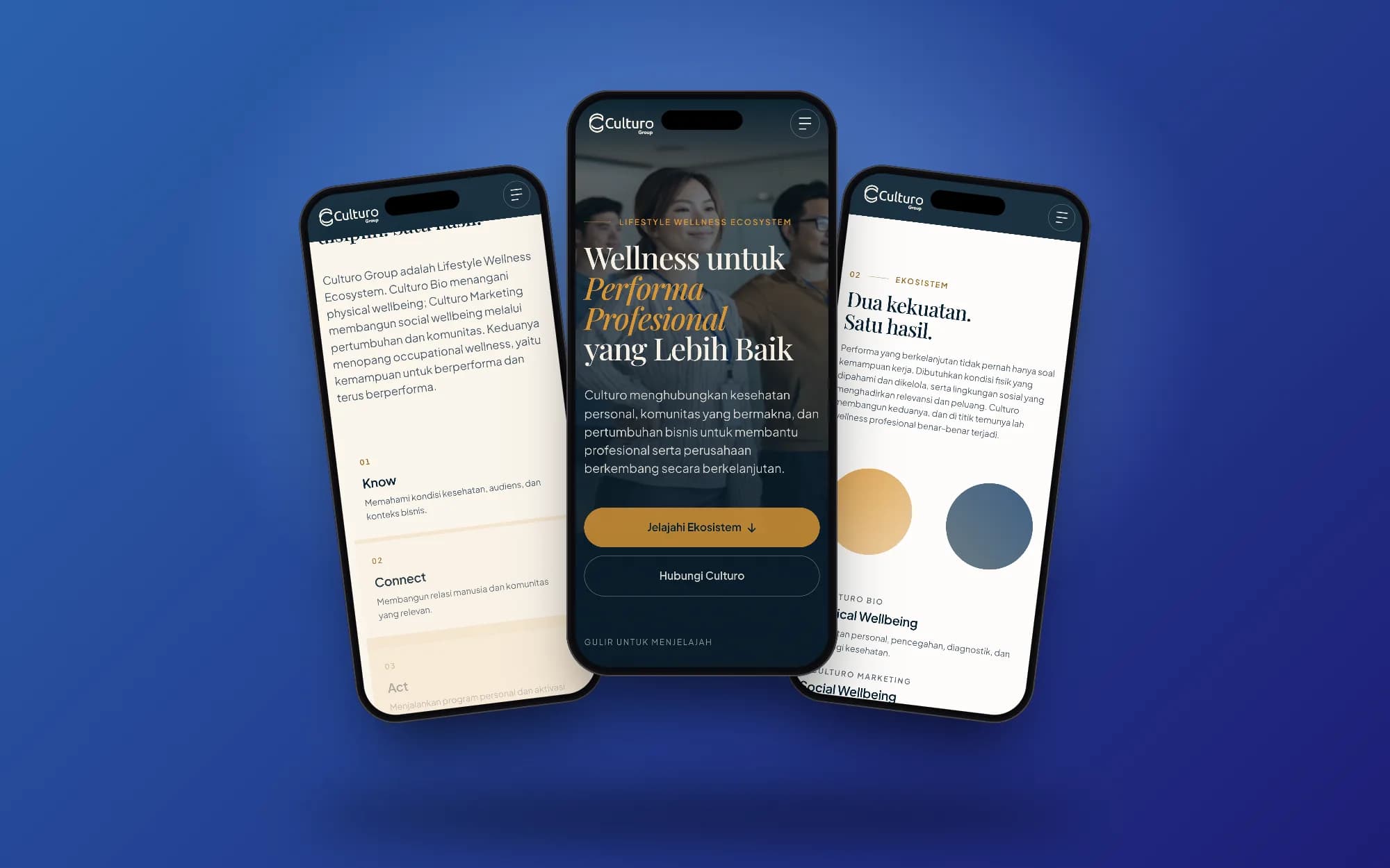 Culturo Group, mobile screens